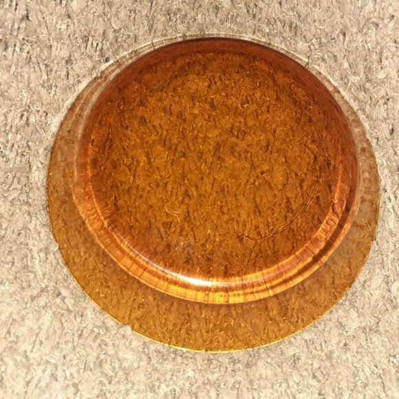 DURALEX Amber-Salad Bowl Made in France-Mid Century Modern-NEAR MINT/EXCELLENT - Picture 2 of 5